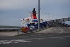Lorries tip over on-board P&O Ferry at Cairnryan Port