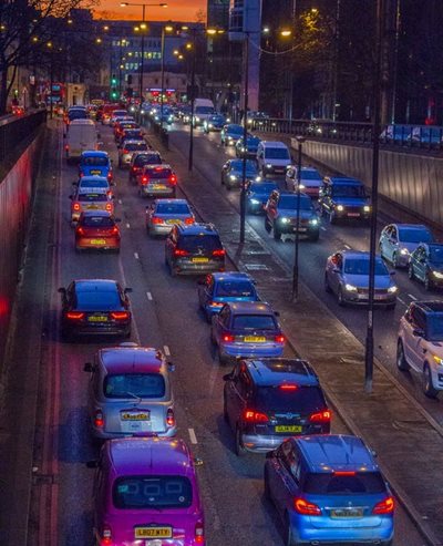 UK road users spent over 115 hours stuck in traffic during 2019