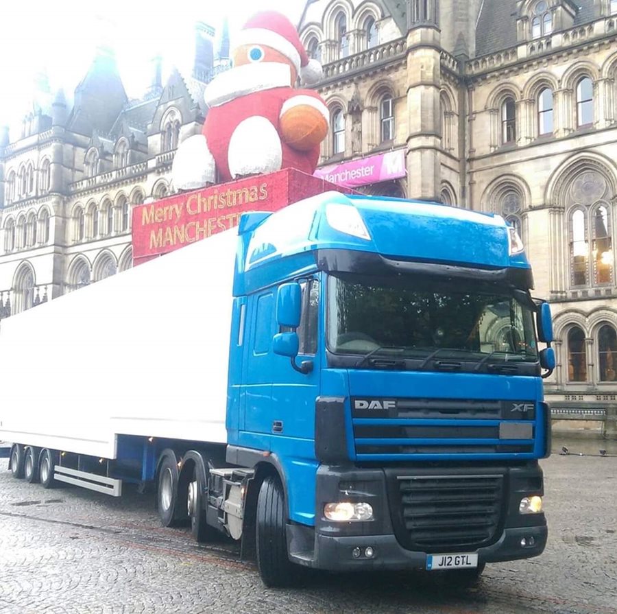 Manchester Christmas lights switch on ADT Transport Event Truck