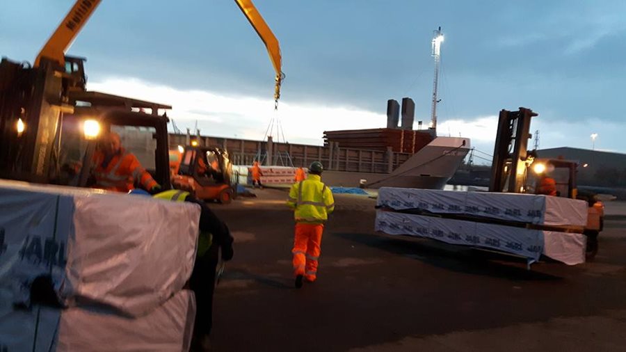 Our Cross Berth timber Terminal Cardiff Docks