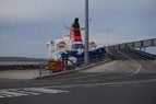 Lorries tip over on-board P&O Ferry at Cairnryan Port