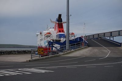 Lorries tip over on-board P&O Ferry at Cairnryan Port