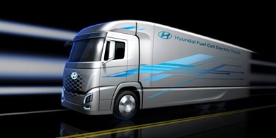 Hydrogen HGV unveiled by Hyundai
