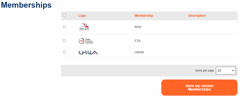 Memberships