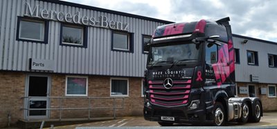 Wear it pink for breast cancer, even Trucks can