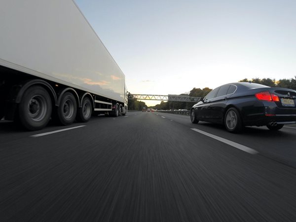 Lorry on Road